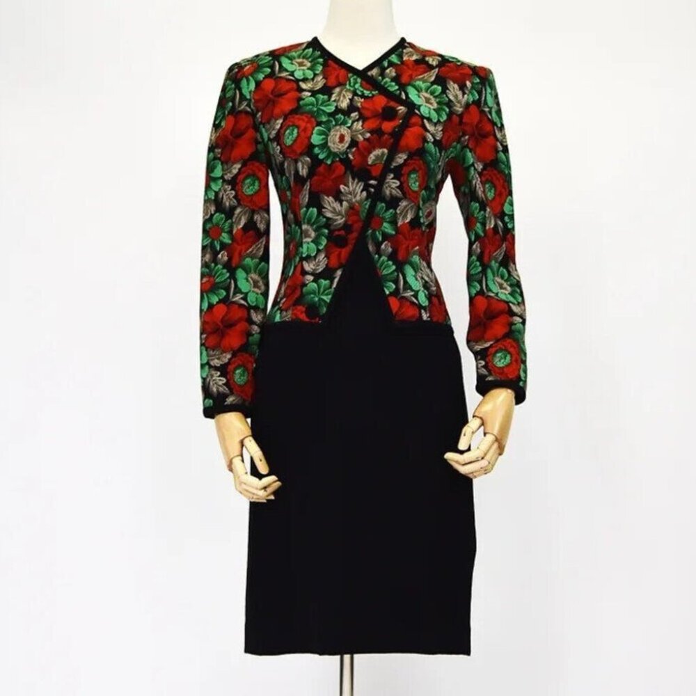 1980s Suit Dress by Adele Simpson Bust 36" Waist 30"